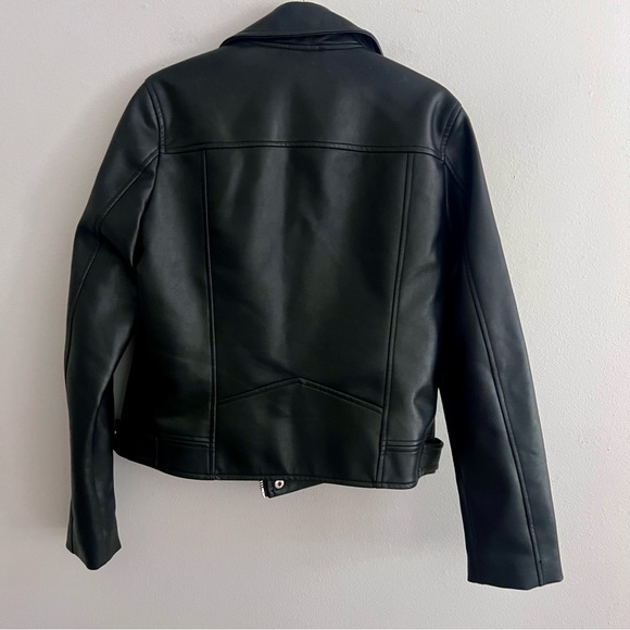 BlankNYC Black faux leather Motorcycle Jacket w/ Zipper size S good condition - Picture 6 of 12
